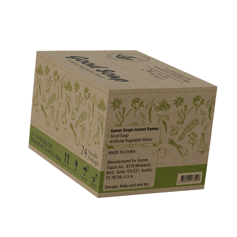 Gamer Soups Instant Noodles - GOOD (24 Cup Box) - Image 4