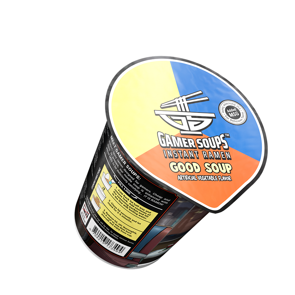 Gamer Soups Instant Noodles - Good Soup (Single Cup) - Image 6