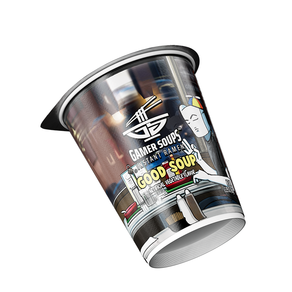 Gamer Soups Instant Noodles - Good Soup (Single Cup) - Image 2