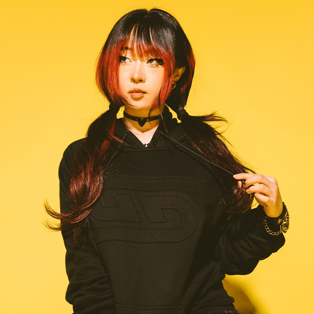 Black Embossed Hoodie - Image 2