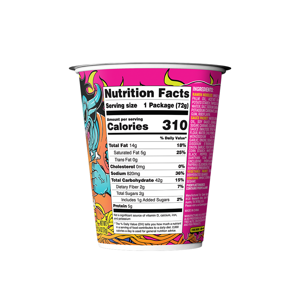 Gamer Soups Instant Noodles - Creator Variety Pack (12 Cup Box) - Image 3