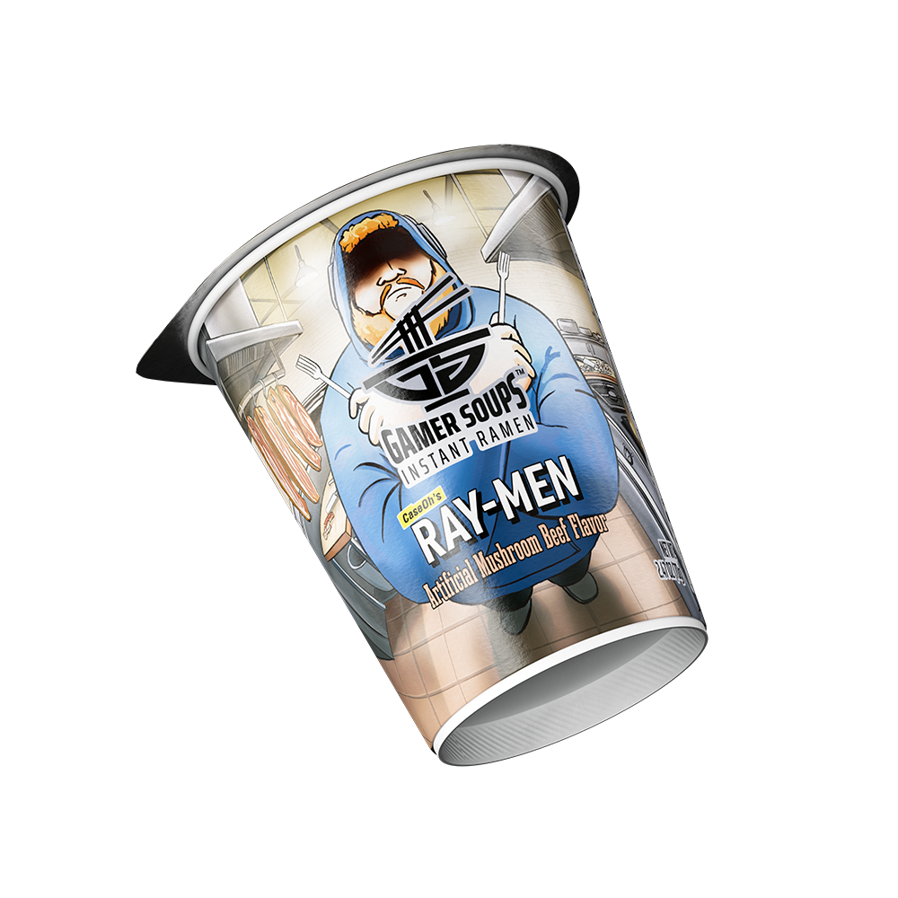 Gamer Soups Instant Noodles - CaseOh's Ray-Men (Single Cup) - Image 2