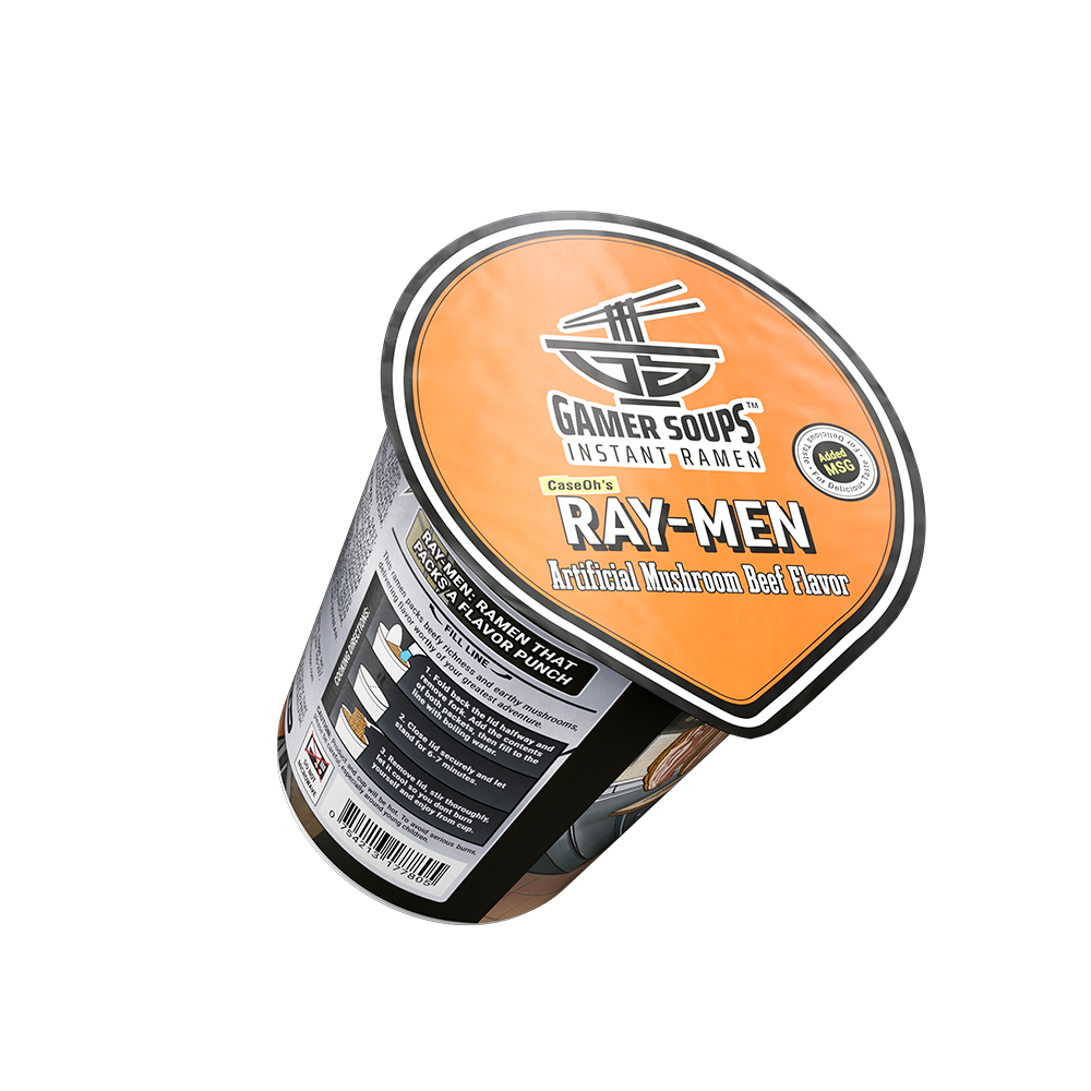 Gamer Soups Instant Noodles - CaseOh's Ray-Men (Single Cup) - Image 4