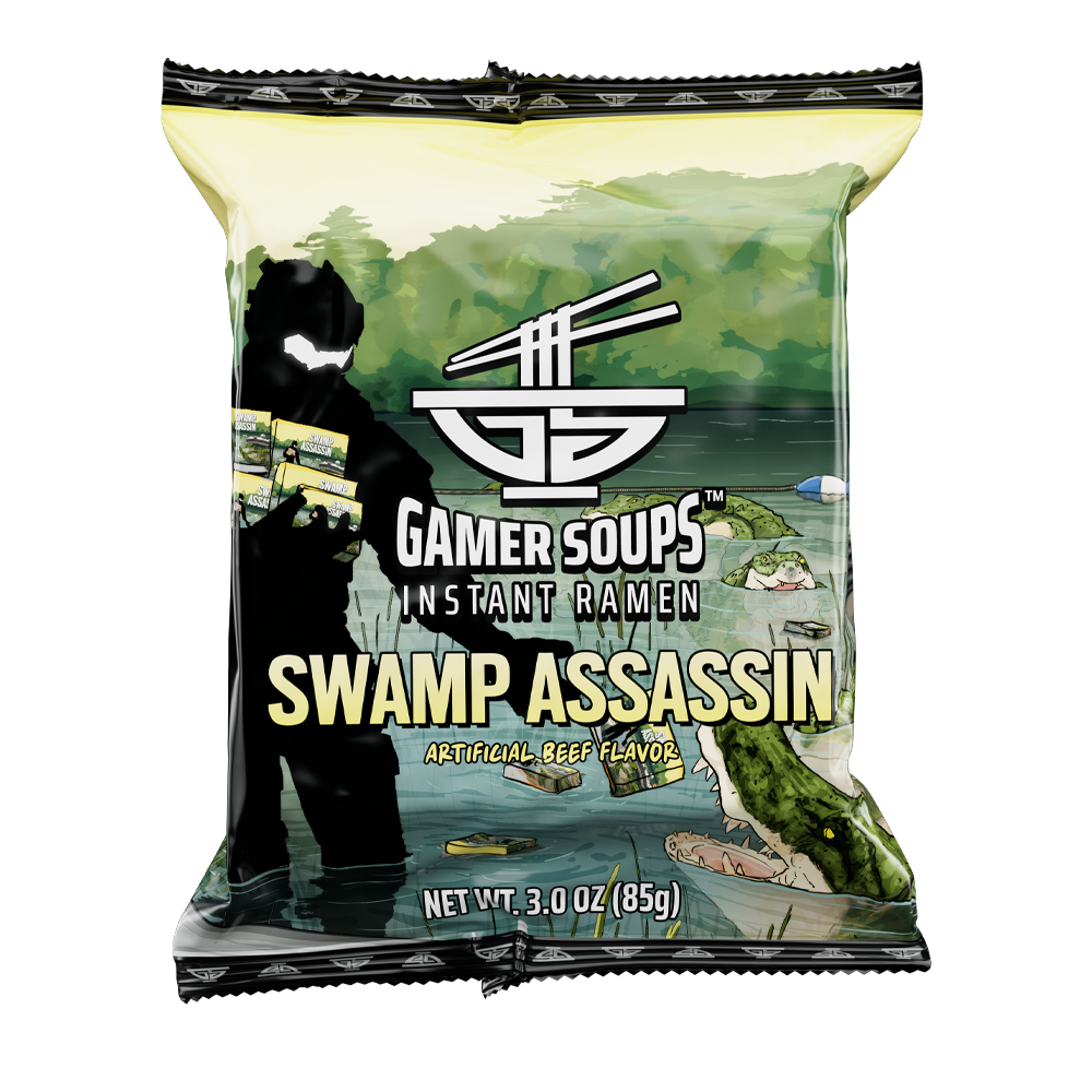 Gamer Soups Instant Noodles- Swamp Assassin Bricks (5 Pack) - Image 2